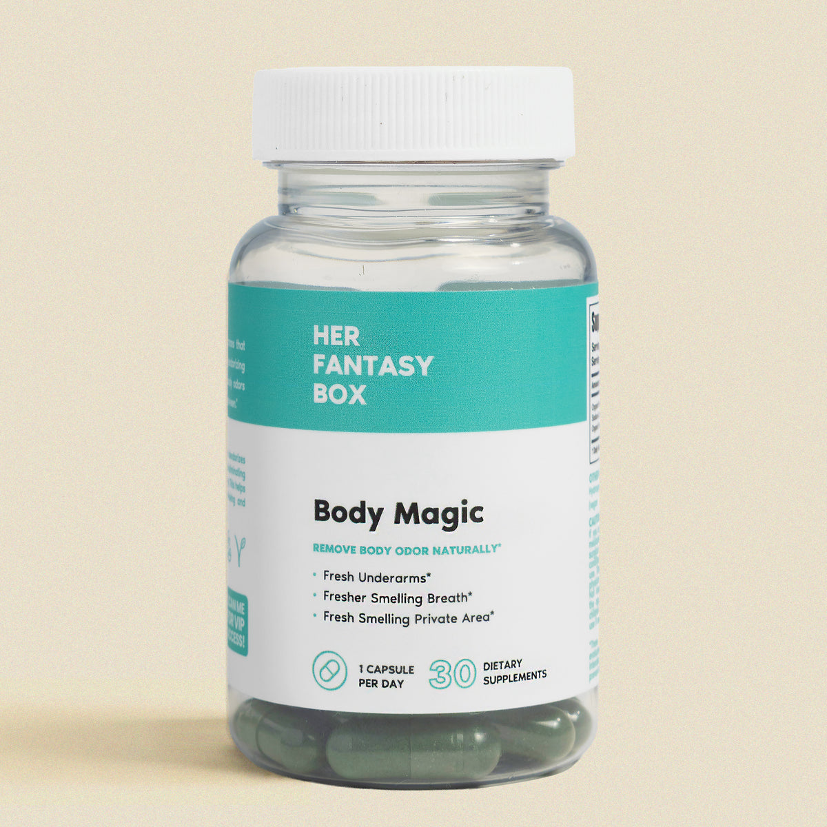 Body Magic Chlorophyll Pill - For Body Odor, Detox & Skin
