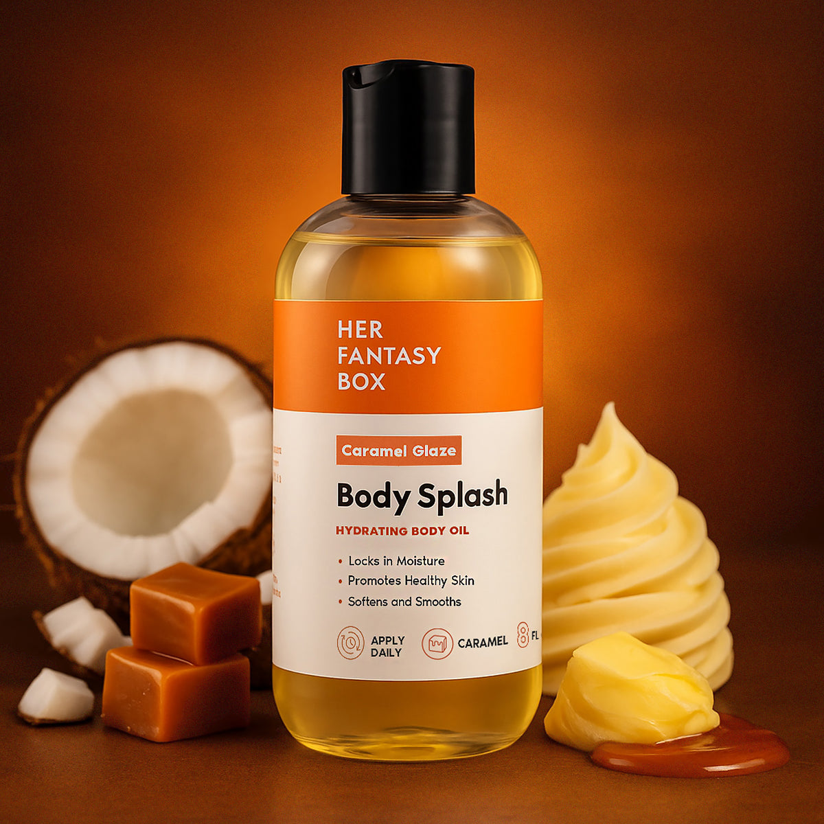 Body Splash - Skin Smoothing Body Oil (Caramel Glaze)