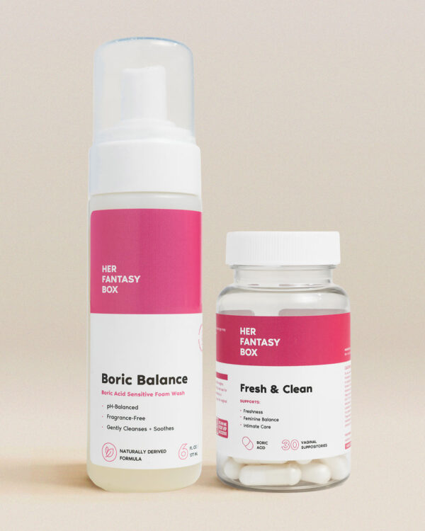 The Fresh & Clean Kit - Boric Acid Vaginal Wash & Suppository Duo