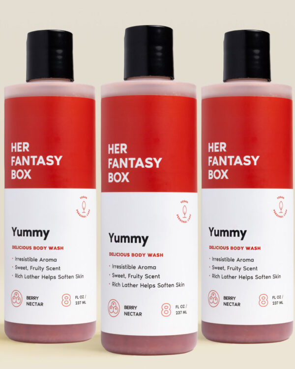 Yummy Vegan Feminine Shower Gel - 3 pk