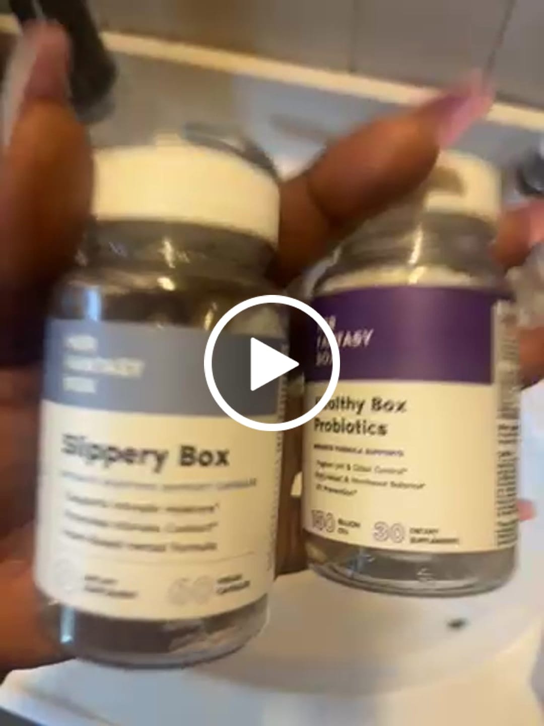 Customer photo review of Slippery Box - Extra Moisture Support Capsules