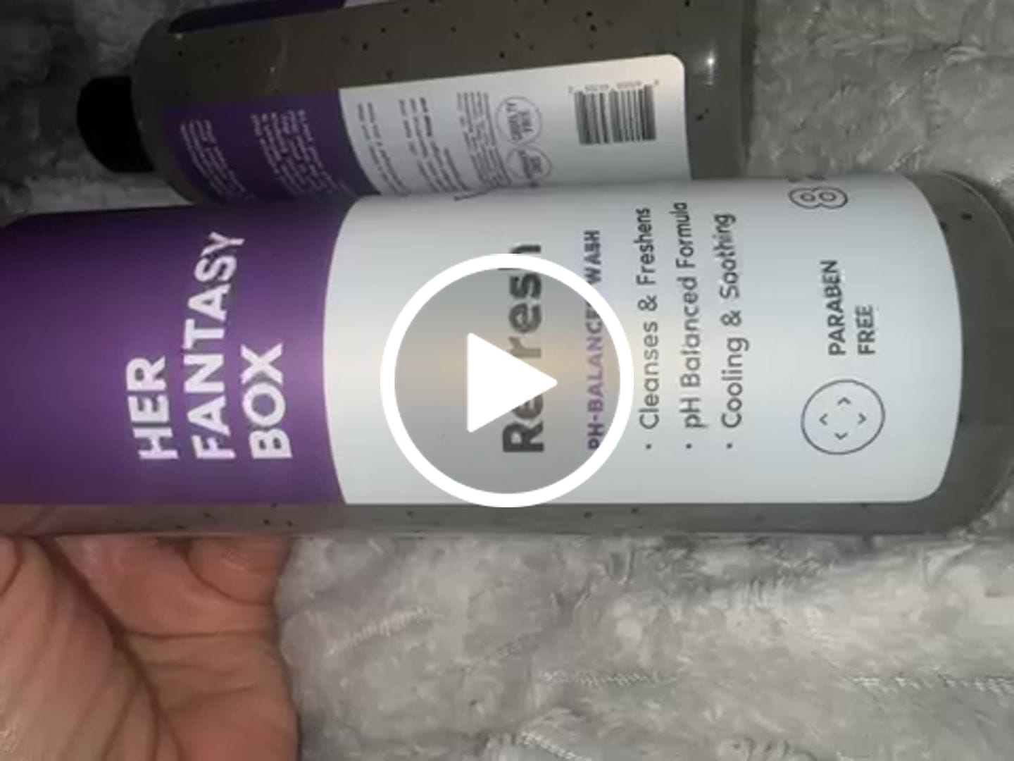 Customer photo review of Refresh Plant Based Yoni Gel Wash (pH Balancing) - 3 pk