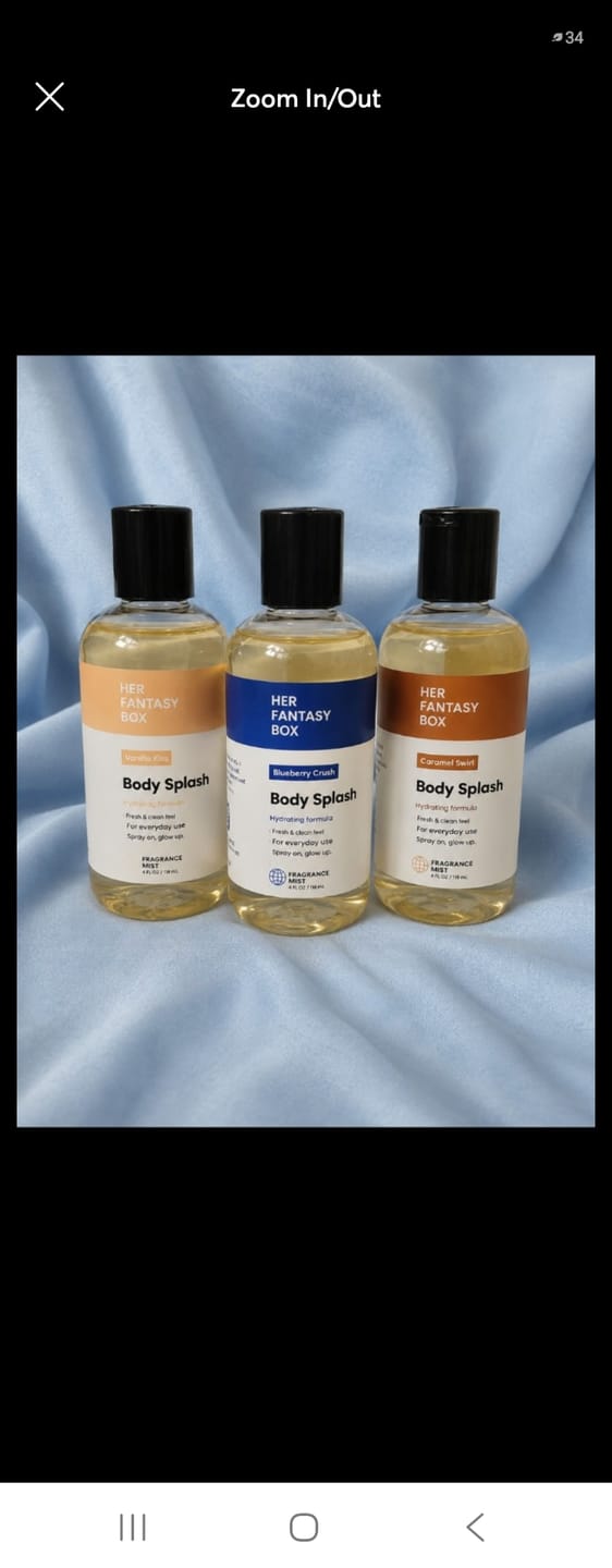 Customer photo review of Body Splash - Skin Smoothing Body Oil (Vanilla Drip)