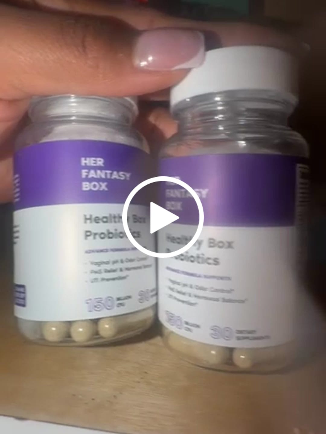 Customer photo review of Healthy Box Probiotics for pH, Odor, Pms Relief & Uti Prevention