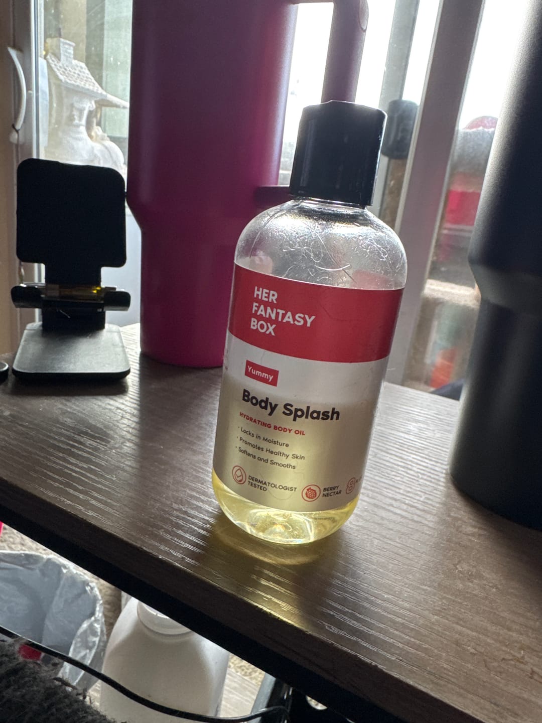 Customer photo review of Body Splash - Skin Smoothing Body Oil (Vanilla Drip)