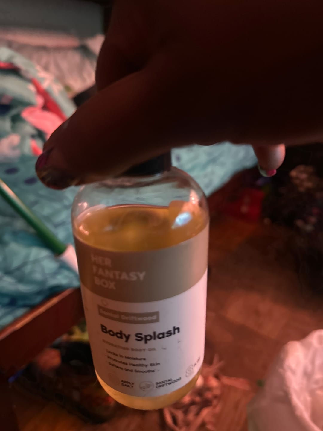 Customer photo review of Body Splash - Skin Smoothing Body Oil  (Pineapple Creme)