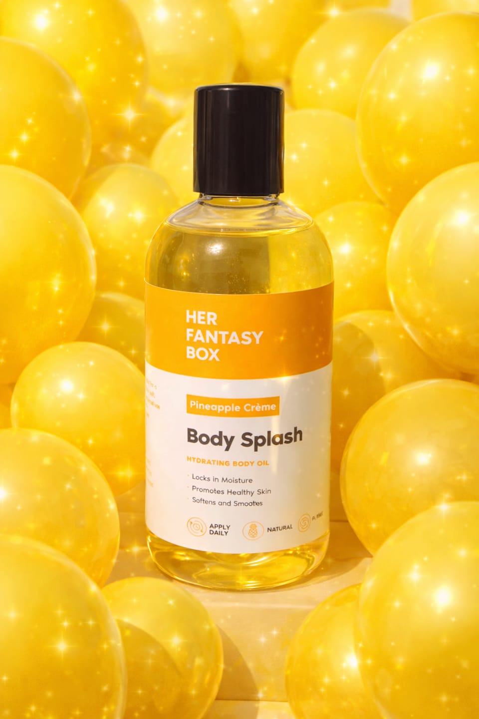 Customer photo review of Body Splash - Skin Smoothing Body Oil  (Pineapple Creme)