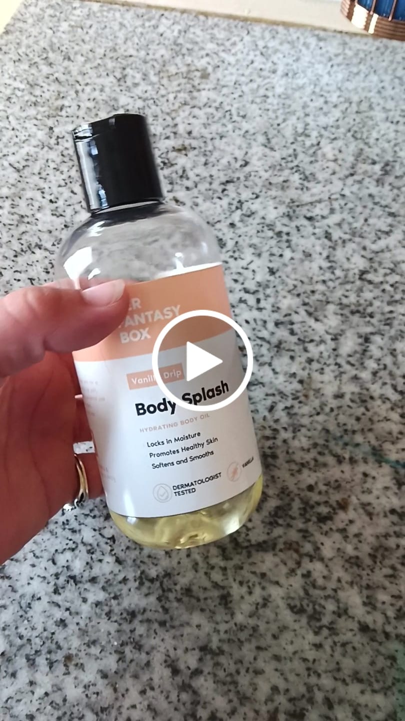 Customer photo review of Body Splash - Skin Smoothing Body Oil (Vanilla Drip)