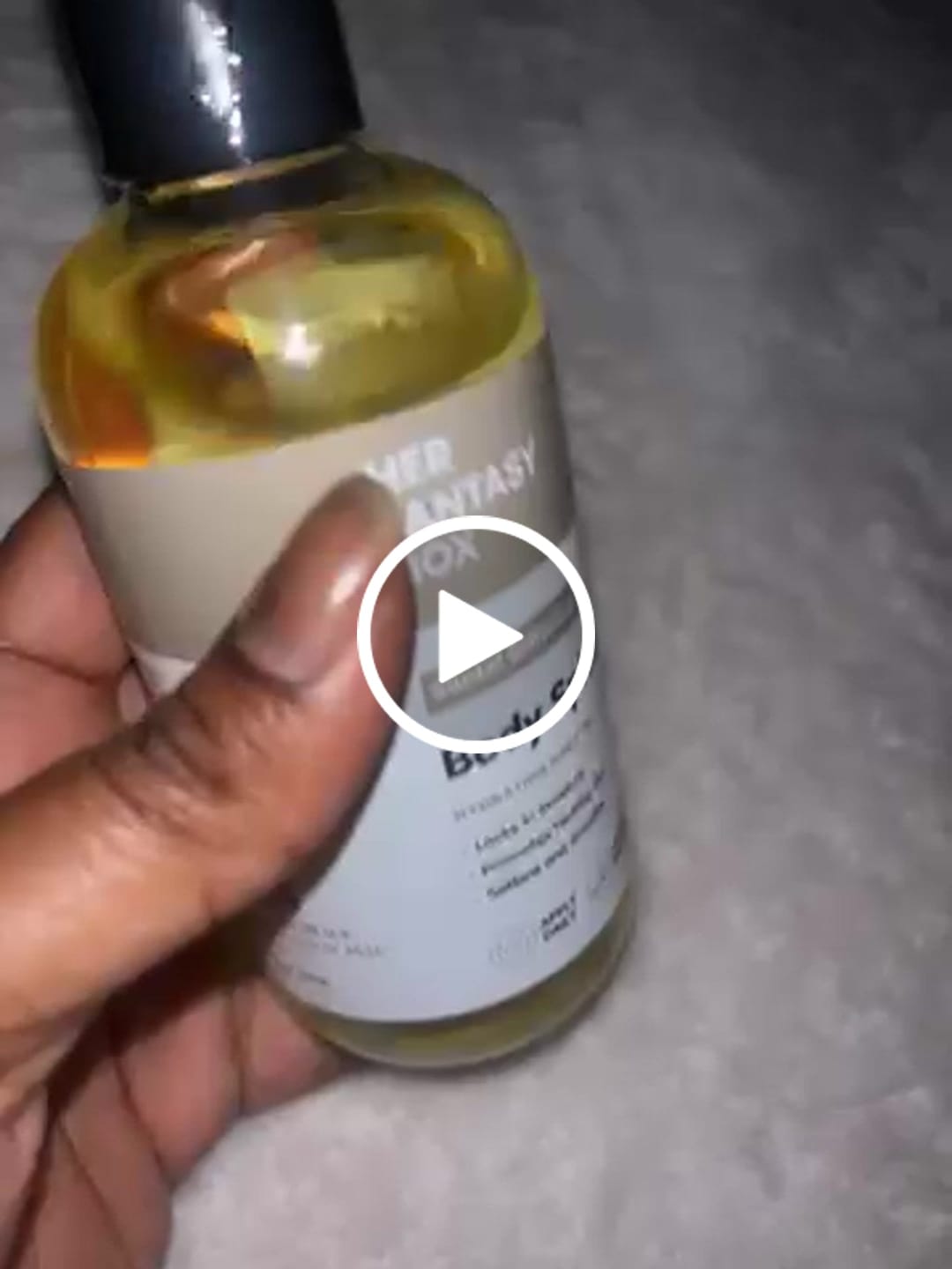 Customer photo review of Body Splash - Skin Smoothing Body Oil (Santal Driftwood) LUXURY SCENT