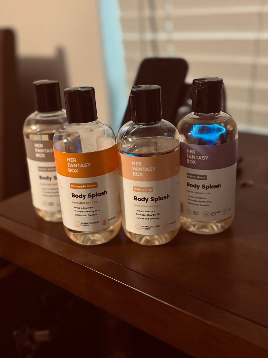Customer photo review of Body Splash - Skin Smoothing Body Oil  (Pineapple Creme)