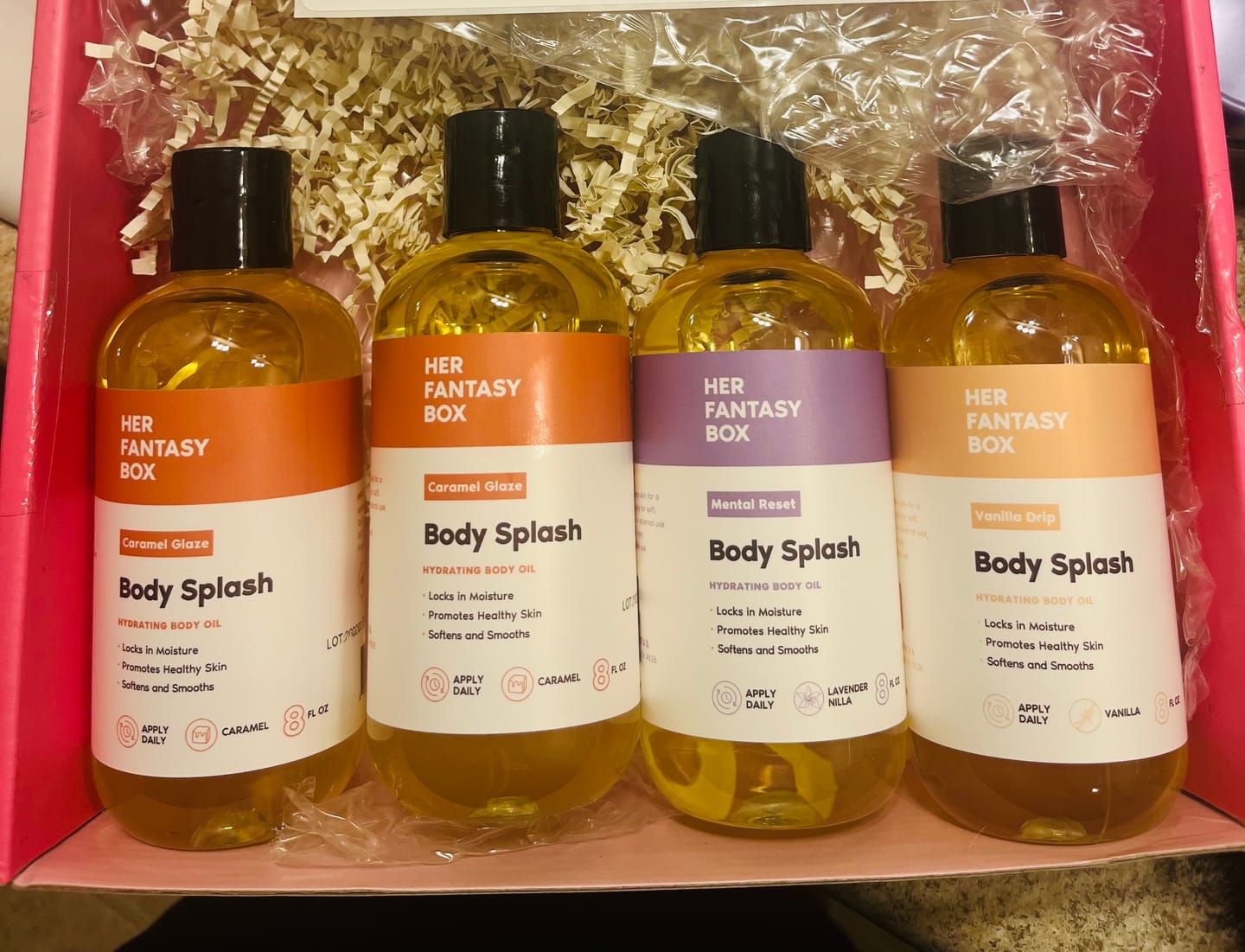 Customer photo review of Body Splash - Skin Smoothing Body Oil (Santal Driftwood) LUXURY SCENT