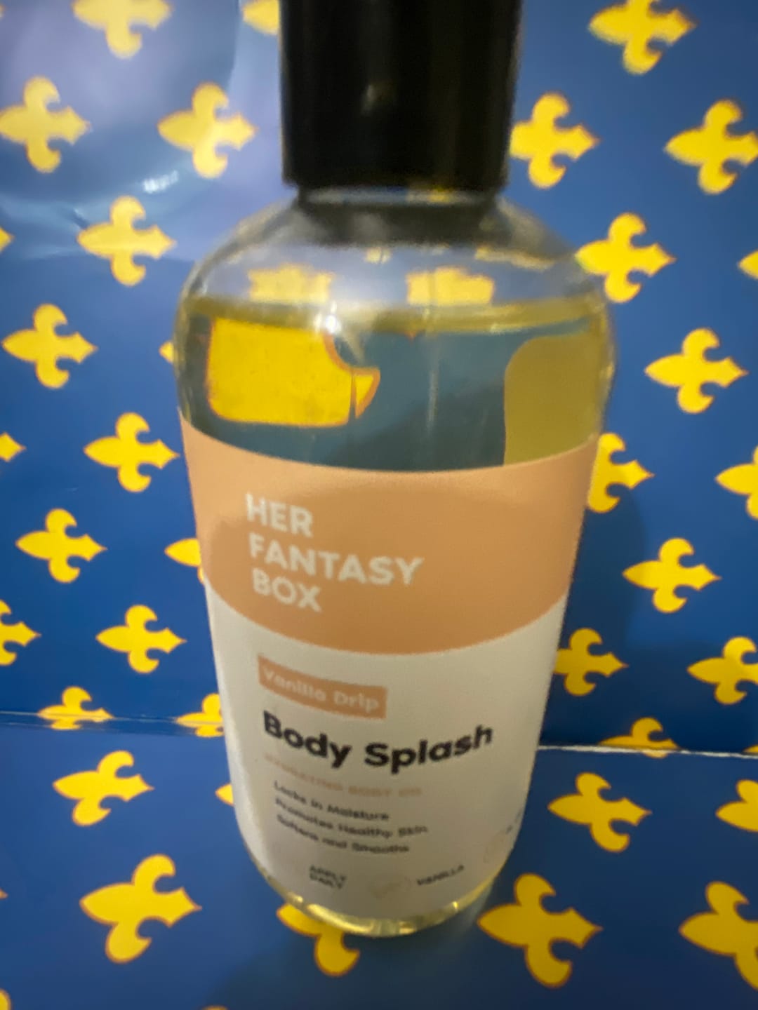 Customer photo review of Body Splash - Skin Smoothing Body Oil (Vanilla Drip)