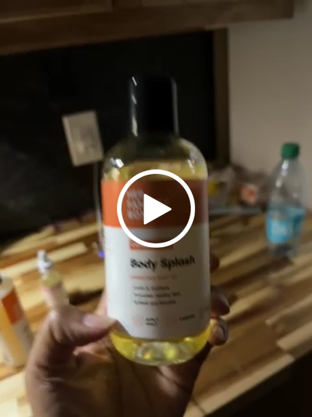 Customer photo review of Body Splash - Skin Smoothing Body Oil (Caramel Glaze)