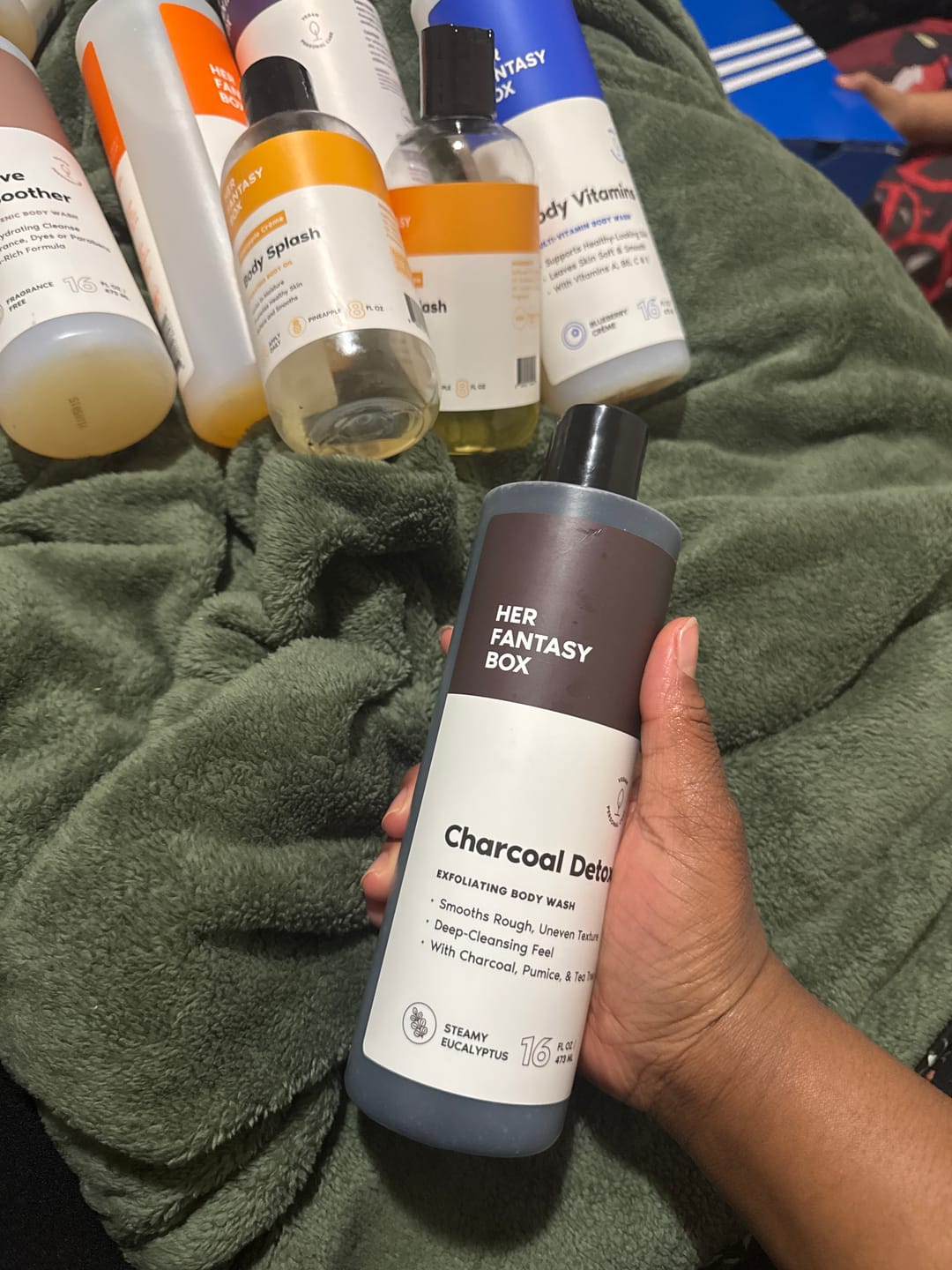 Customer photo review of Charcoal Detox Exfoliating Body Wash